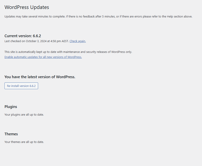 WordPress Auto-Updates