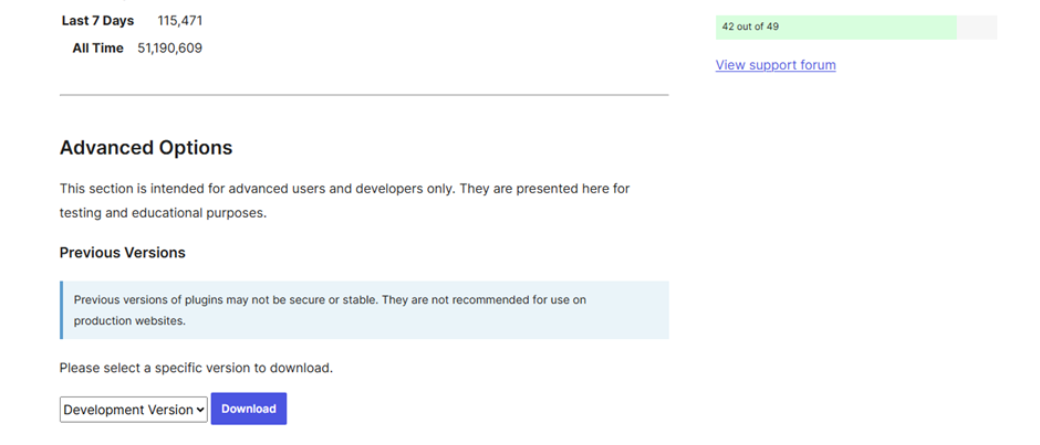 W3 Total Cache Plugin Advanced Options